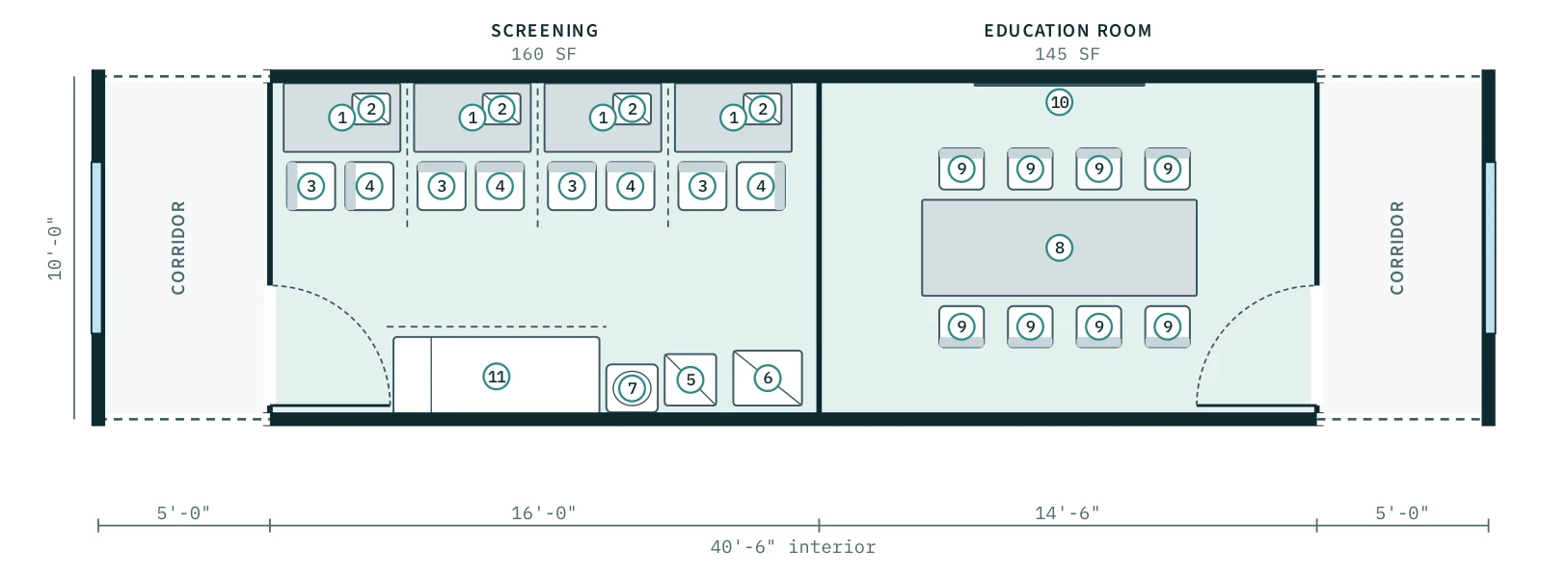 Chronic Disease & Screening floor plan