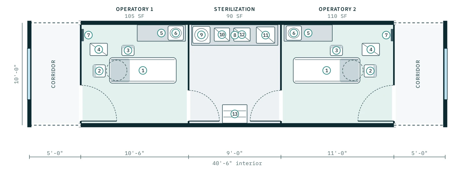 Dental floor plan, RP-DEN