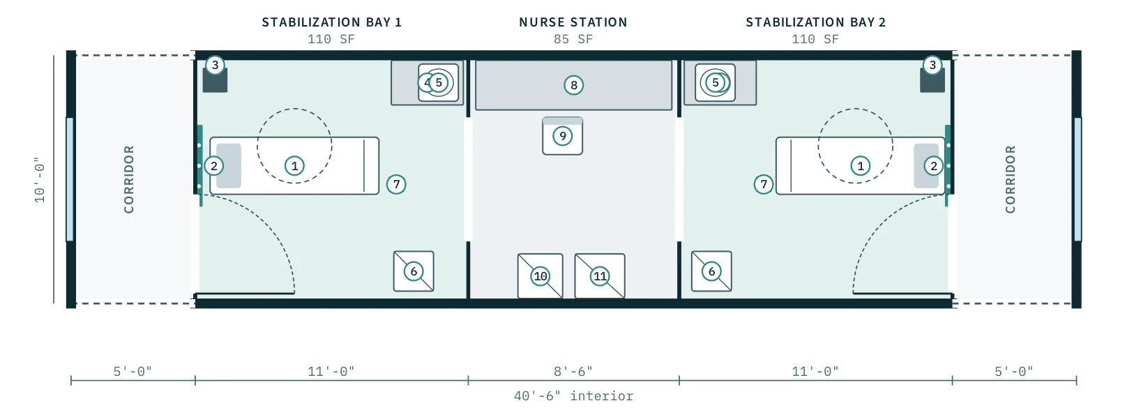 Urgent Care floor plan